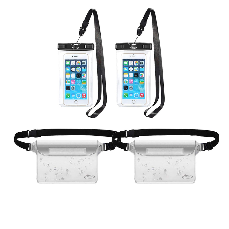Waterproof Cell Phone Bag, 4 Pack AiRunTech Waterproof Dry Bag