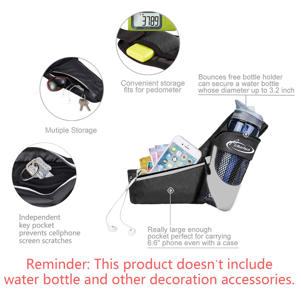 AiRunTech Upgraded No Bounce Hydration Belt