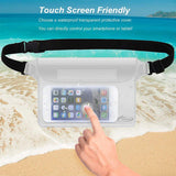 AiRunTech Waterproof Pouch with Waist Strap (2 Pack)