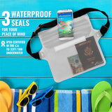 AiRunTech Waterproof Pouch with Waist Strap (2 Pack)