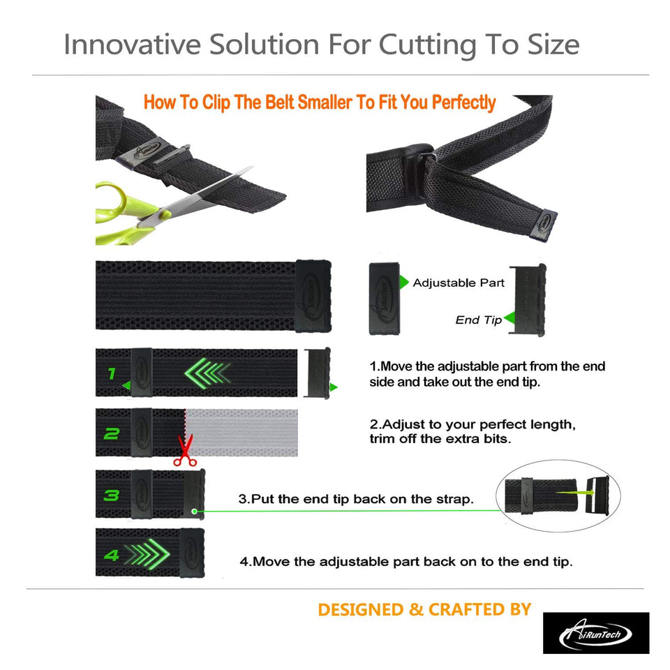 AiRunTech Upgraded No Bounce Hydration Belt
