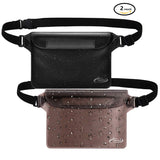 AiRunTech Waterproof Pouch with Waist Strap (2 Pack)